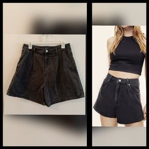 Vintage Inspired Women's H&M High Waist Faded Black Denim 80's style Size 10